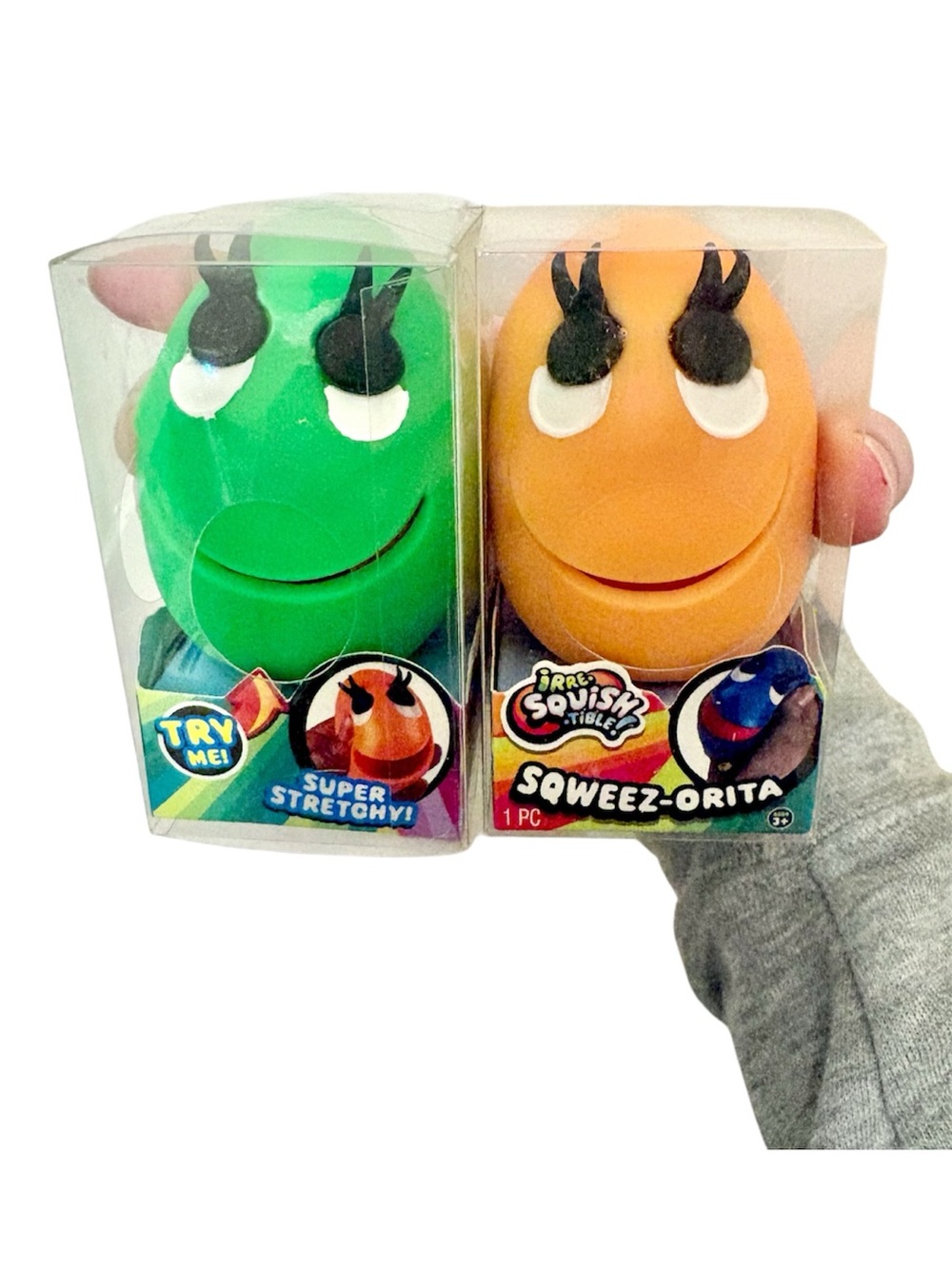 Sqweezorita Squishy Toy Set of 2 | Irre-Squish-Tible Super Stretchy & Squeezy